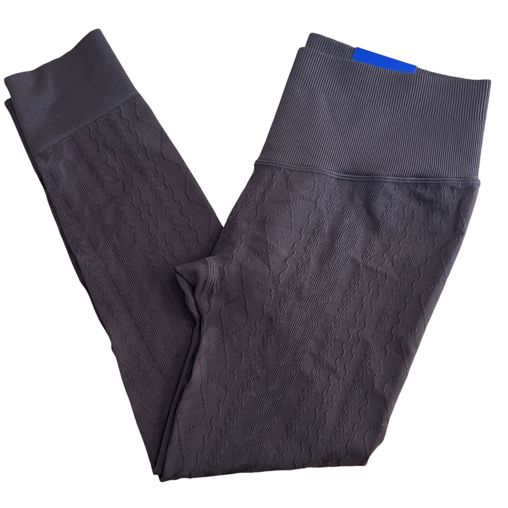 JoyLab Women's Dark Brown Seamless Cable Knit Leggings - Size Medium - NWT